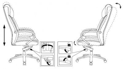 Кресло руководителя Бюрократ T-9922 SL черный кожа крестовина металл хром
