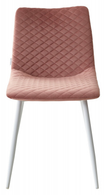 Стул TINTIN BLUVEL-52 PINK / белый каркас М-City