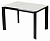 Стол CORNER 120 GLOSS STATUARIO WHITE SINTERED STONE / BLACK М-City