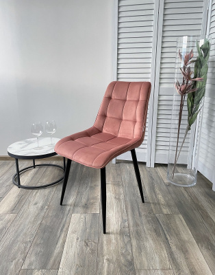 Стул CHIC BLUVEL-52 розовый / черный каркас М-City