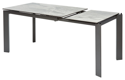 Стол CORNER 120 ITALIAN DARK GREY Серый мрамор глянцевый, керамика/ GREY1 М-City