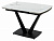 Стол ALATRI 120 GLOSS STATUARIO WHITE SINTERED STONE / BLACK М-City