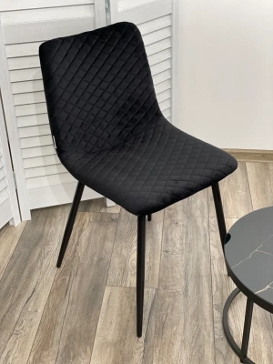 Стул TINTIN BLUVEL-19 BLACK / черный каркас М-City