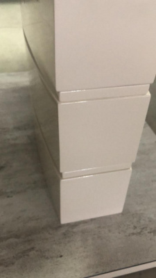 Стол ALTA 140 BEIGE/ CAPPUCINO глазурованное стекло М-City