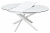 Стол TRENTO 120 HIGH GLOSS STATUARIO Белый мрамор глянцевый, керамика/ белый каркас М-City