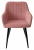 Стул BRANDY WZ2042-11 брусничный фактурный велюр/ черный каркас М-City