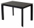 Стол CORNER 120 MATT BLACK MARBLE SINTERED STONE/ BLACK М-City