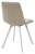 Стул CHILLI SQUARE UF860-01B бежевый, ткань/ белый каркас М-City