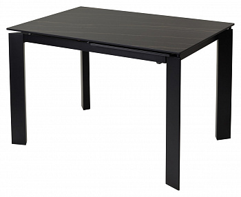 Стол CORNER 120 MATT GOLDEN BLACK SINTERED STONE / BLACK М-City