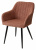 Фото: Стул BRANDY WZ2042-08 бронзовый фактурный велюр/ черный каркас М-City Стул BRANDY WZ2042-08 бронзовый фактурный велюр/ черный каркас М-City