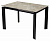 Стол CORNER 120 GLOSS ATHENS BROWN SINTERED STONE / BLACK М-City