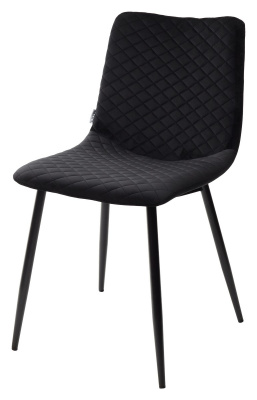 Стул TINTIN BLUVEL-19 BLACK / черный каркас М-City