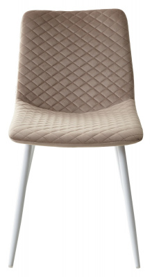 Стул TINTIN BLUVEL-40 BEIGE / белый каркас М-City