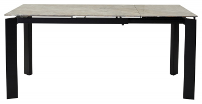 Стол CORNER 120 GLOSS ATHENS BROWN SINTERED STONE / BLACK М-City