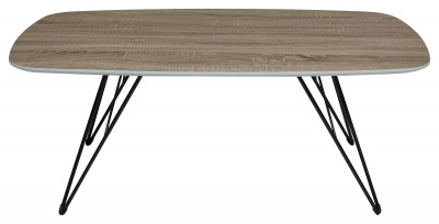 Стол журнальный WOOD83 #4 дуб серо-коричневый винтажный M-city