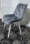 Стул MONACO UF910-05 DARK GREY, велюр/белый каркас M-City