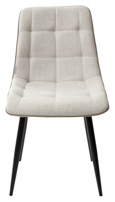 Стул CHIC HE622-01/ HE622-05 топленое молоко, ткань/ черный каркас М-City