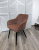 Фото: Стул BRANDY WZ2042-08 бронзовый фактурный велюр/ черный каркас М-City Стул BRANDY WZ2042-08 бронзовый фактурный велюр/ черный каркас М-City